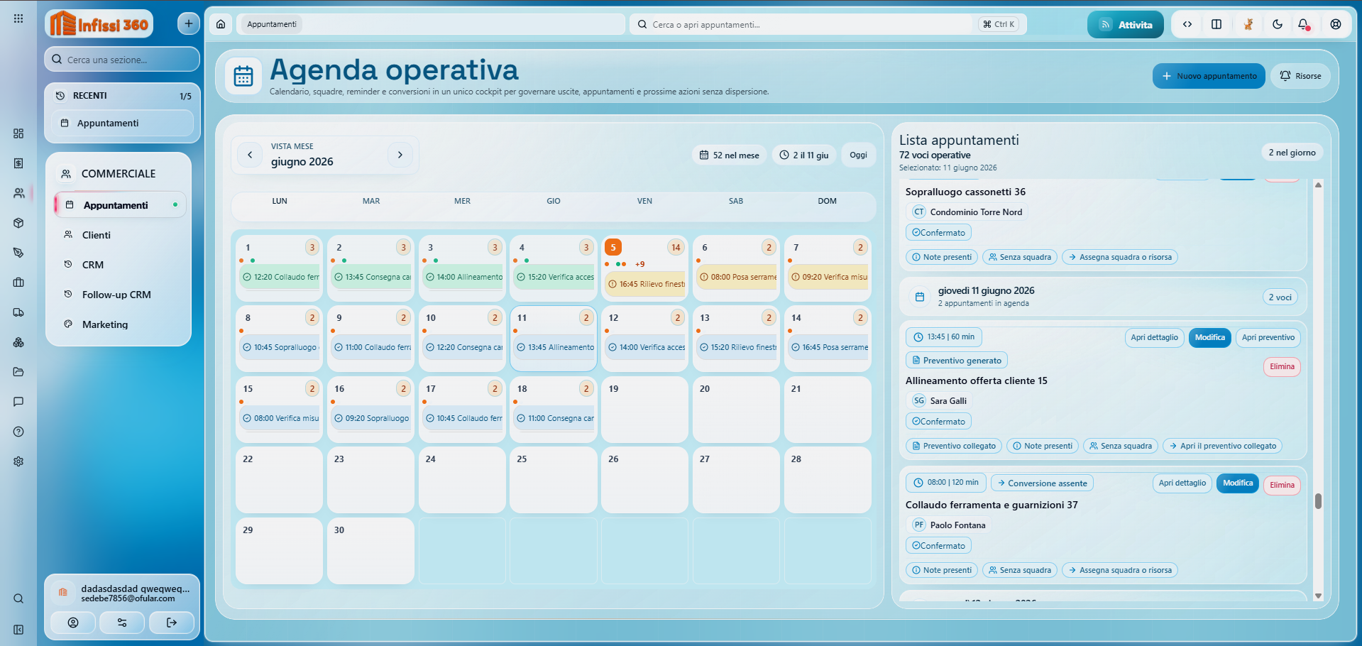 Calendario & appuntamenti